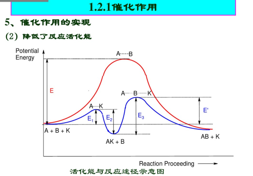 活化能與反應(yīng)途徑示意圖 活化能與反應(yīng)途徑示意圖